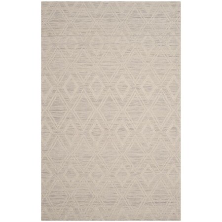 Safavieh 6 x 6 ft. Marbella Square Flat Weave Rug Silver & Ivory MRB312A-6SQ